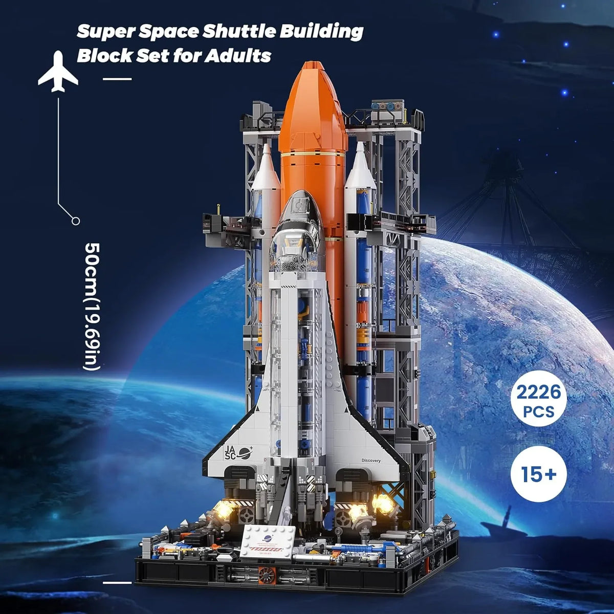 JAKI Pop Super Space Shuttle Building Blocks (2226 pics)