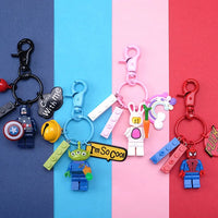 Brick Brigade Hero Blocks Keychain