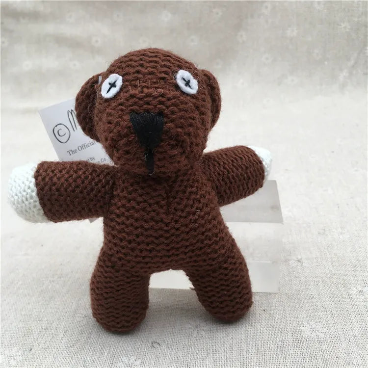Mr. Bean Knitted Teddy Plush Keychain