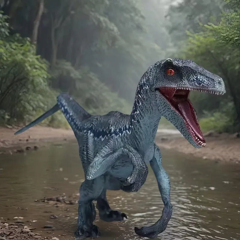 Jurassic World Realistic Blue Velociraptor Figure (39 cm)