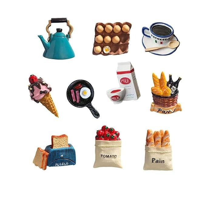 3D Food Dopamine Fridge Magnets