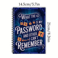 Brain Backup Funny Password Journal