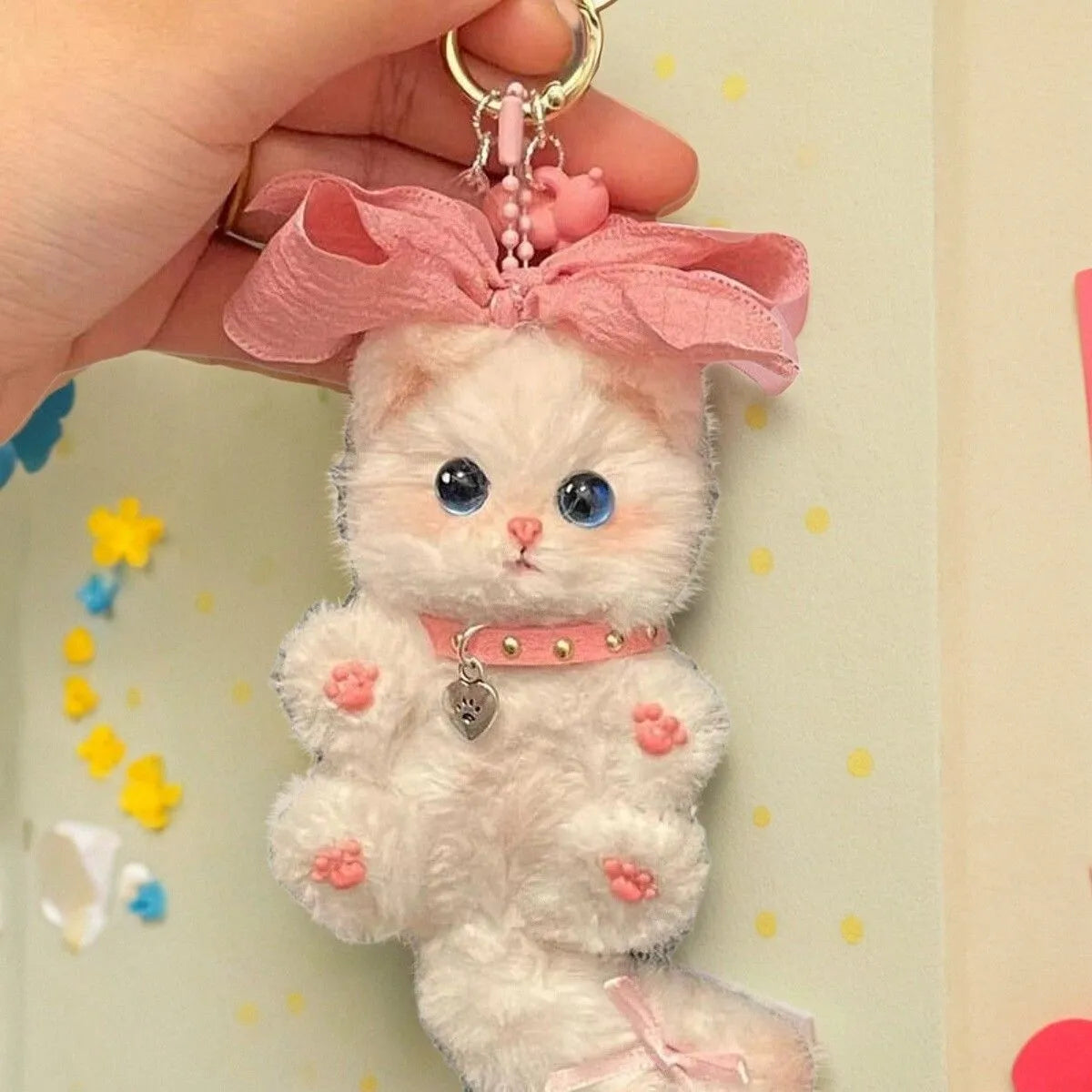 Realistic Kitten DIY Plush Keychain