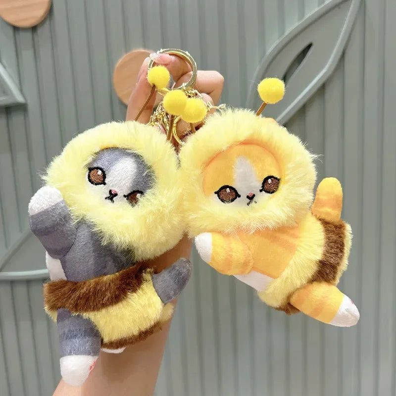 Mofusand Buzzy Whiskers Plush Keychain