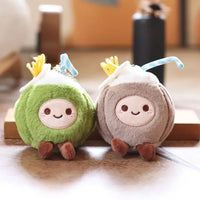JC Island Coconut Plush Keychain