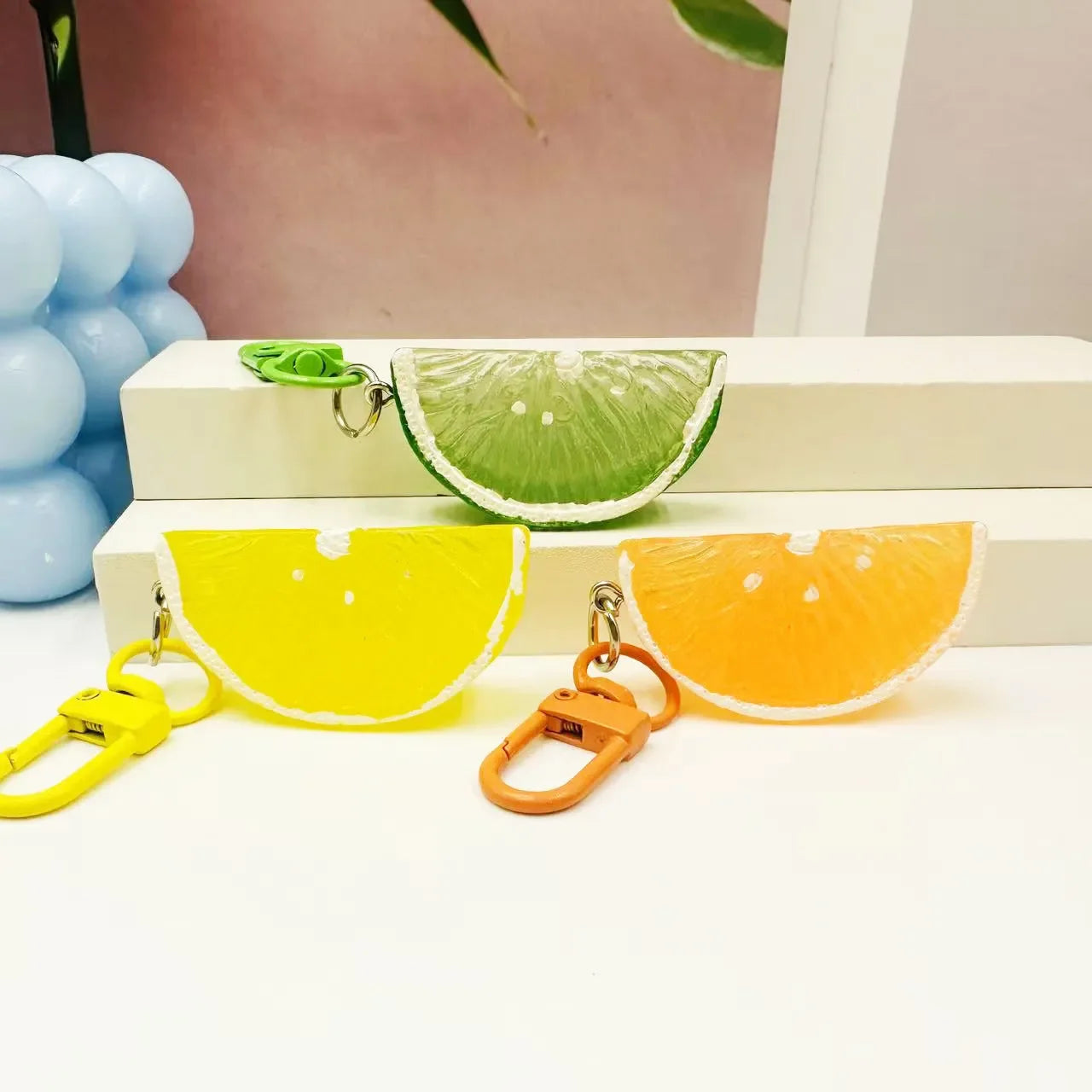 Forbidden Fruit Realistic Slice Keychain
