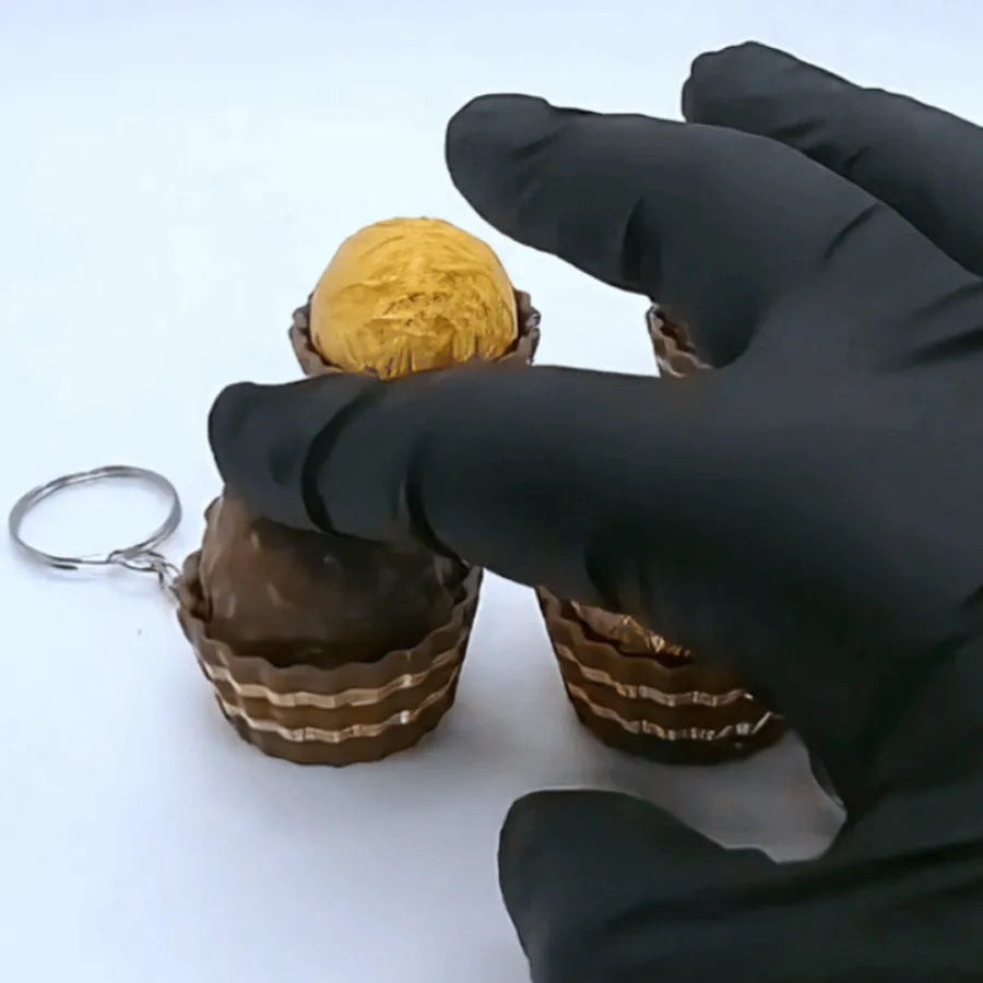 Rocher Truffle Tactile Desk Clicker Fidget Keychain
