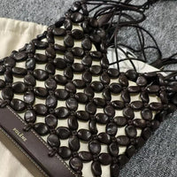 Polene Solé Leather Pearl Net Tote