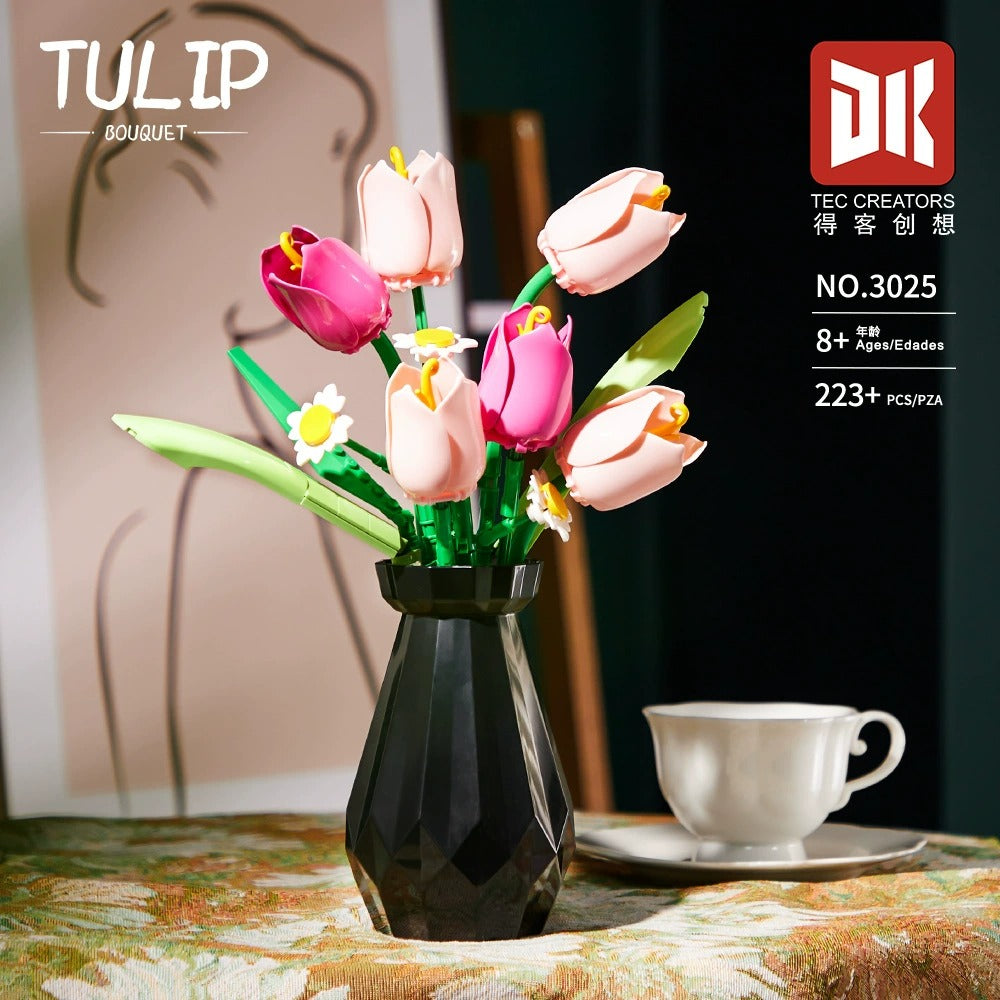 Tulip Bouquet Building Blocks (223 Pcs)