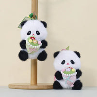 Blooming Panda Plush Keychain