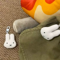 Miffy Kawaii Head Plush Keychain