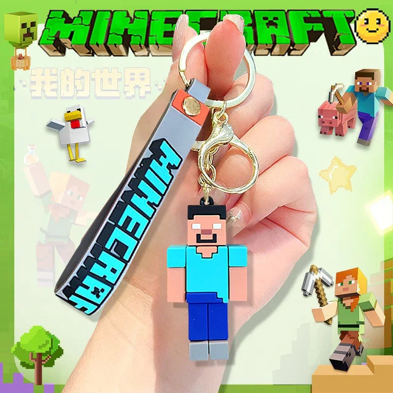 Minecraft Pixel Style Keychain