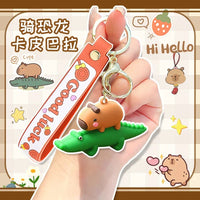 Rider Capybara 3D Keychain