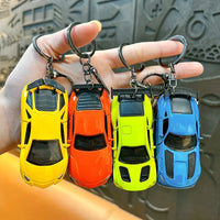 Pullback Die-cast Sports Car Keychain