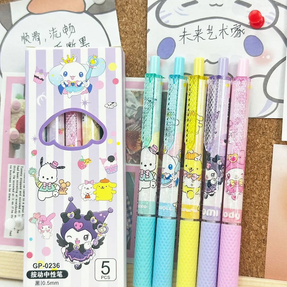 Sanrio Laser Luxe Gel Pen (Set of 5)