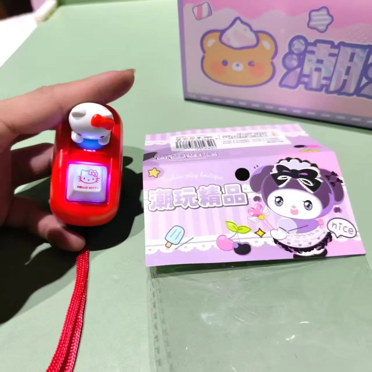 Hello Kitty Mechanical Switch Fidget Keychain