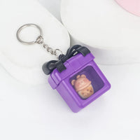 Luminous Gift Box Gummy Bear LED Keychain