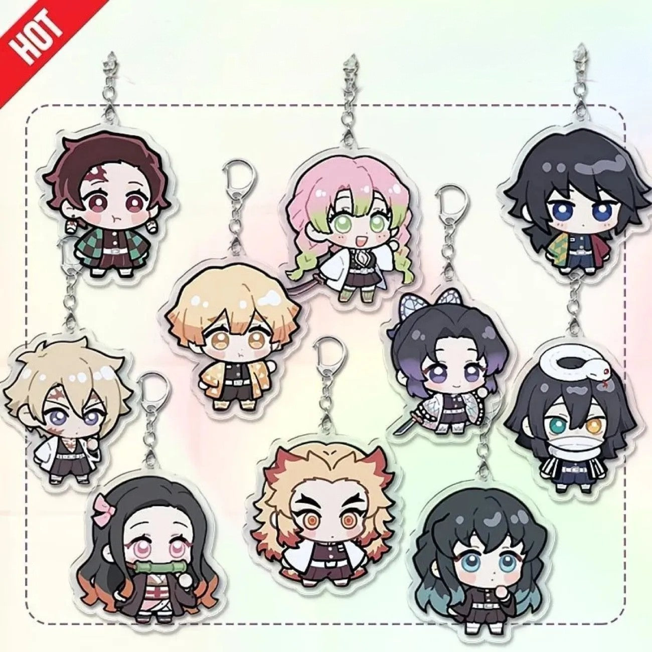 Demon Slayer Chibi Hashira Acrylic Keychain