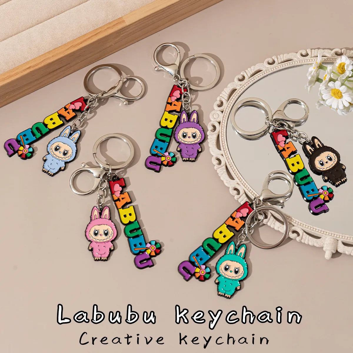 Labuboo Colorburst Mischief Keychain