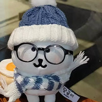Winter Geek Bear Plush Keychain