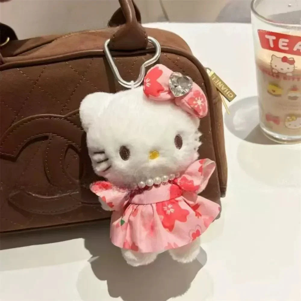 Hello KT Floral Fantasy Keychain