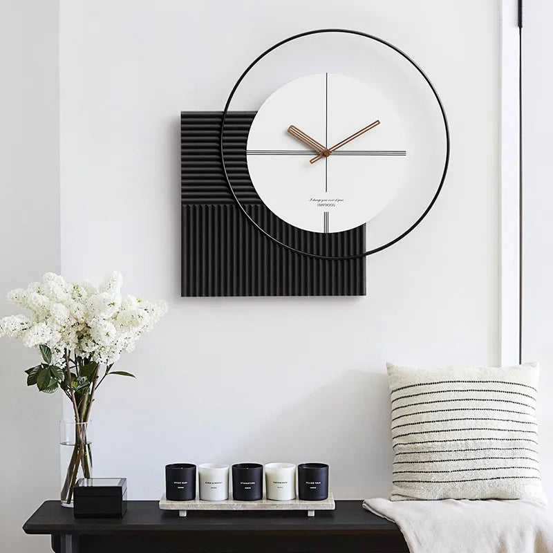 Wozoom Bauhaus Kinetic Ring Geometric Wall Clock