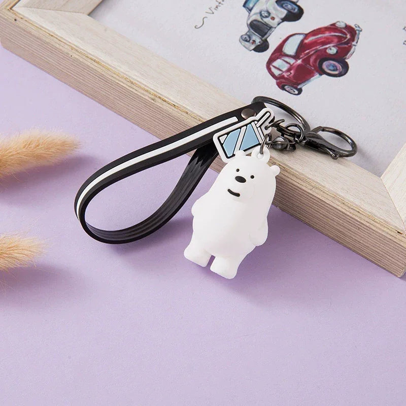 We Bare Bears Zebra Stripes Keychain