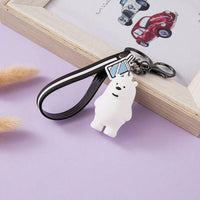 We Bare Bears Zebra Stripes Keychain