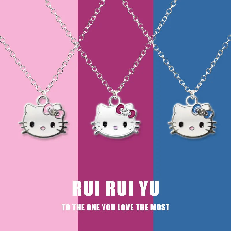 Hello Kitty Sparkle Bow Petite Necklace