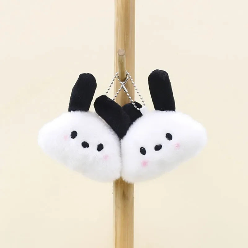 Pochacco Head Plush Keychain