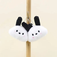 Pochacco Head Plush Keychain