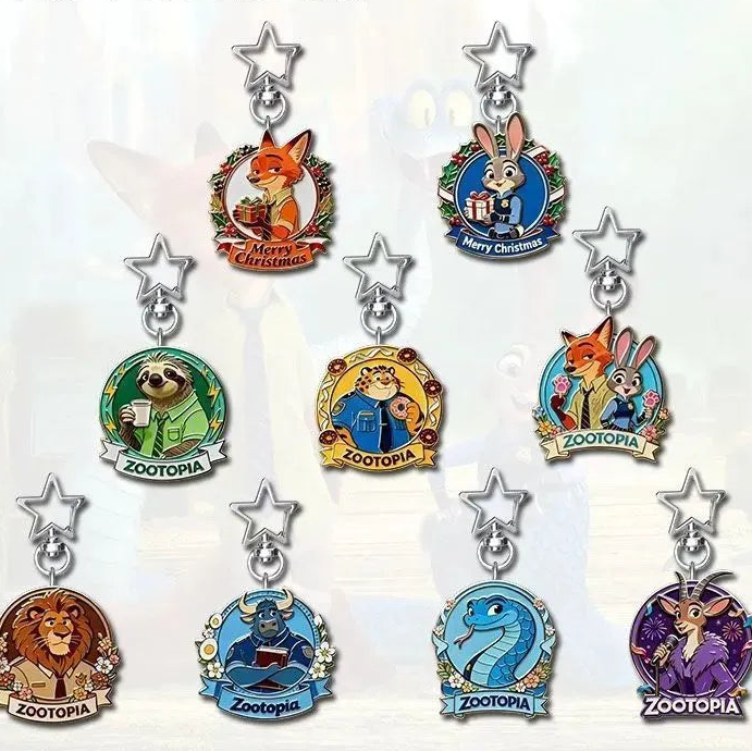 Zootopia Metropolis Medallion Acrylic Bag Charm