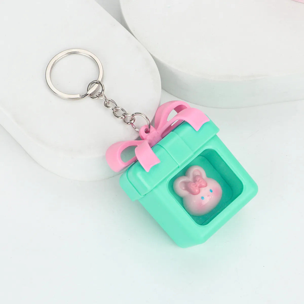 Luminous Gift Box Gummy Bear LED Keychain