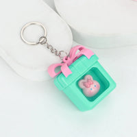 Luminous Gift Box Gummy Bear LED Keychain