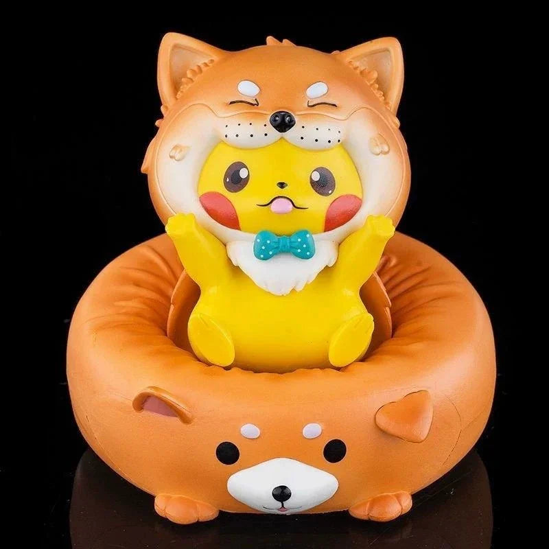 Pokimoen Pikachu Dog Party Figurine (13 cm)