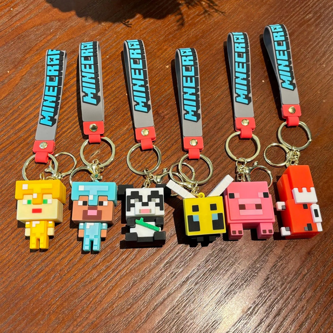Minecraft Pixel Style Keychain