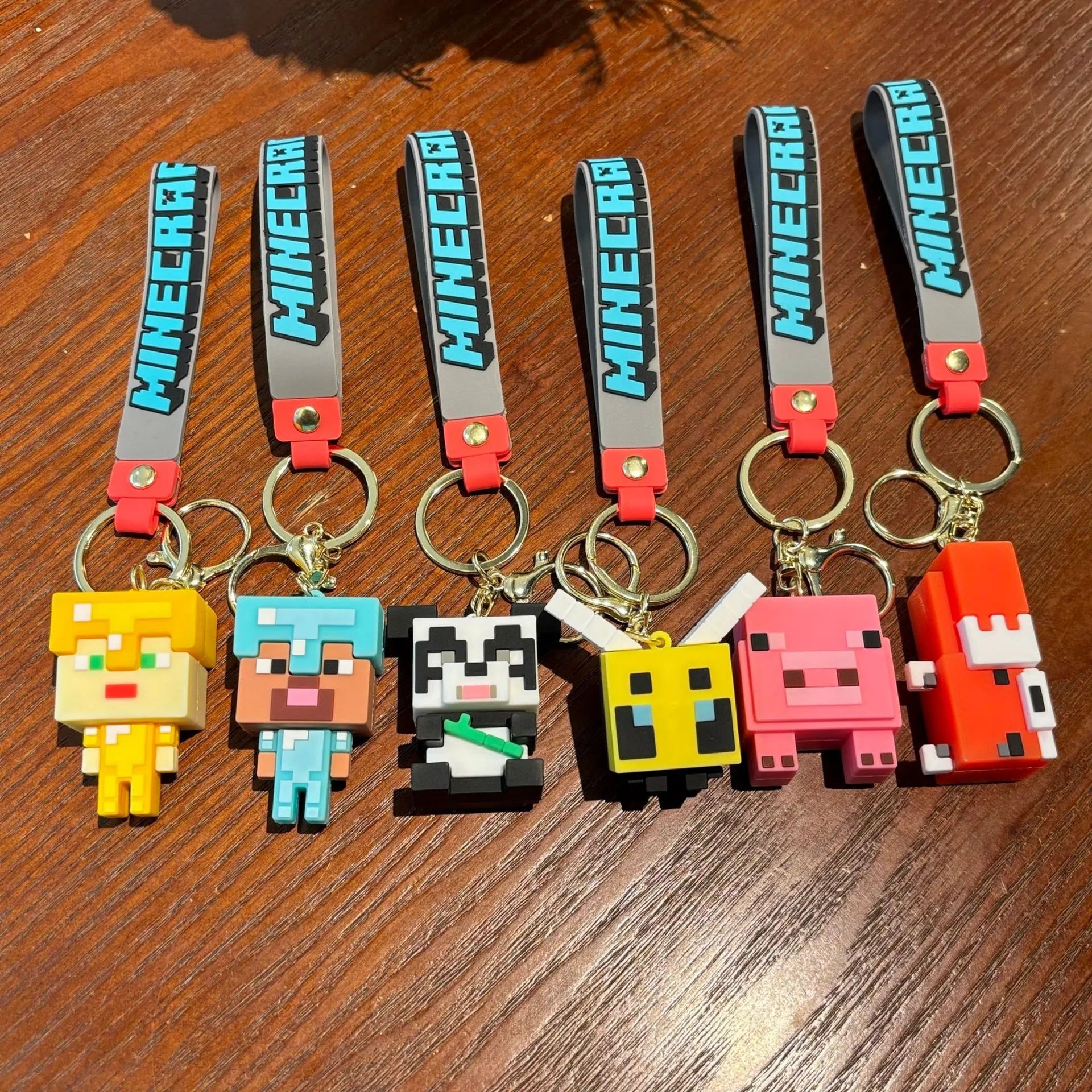 Minecraft Pixel Style Keychain