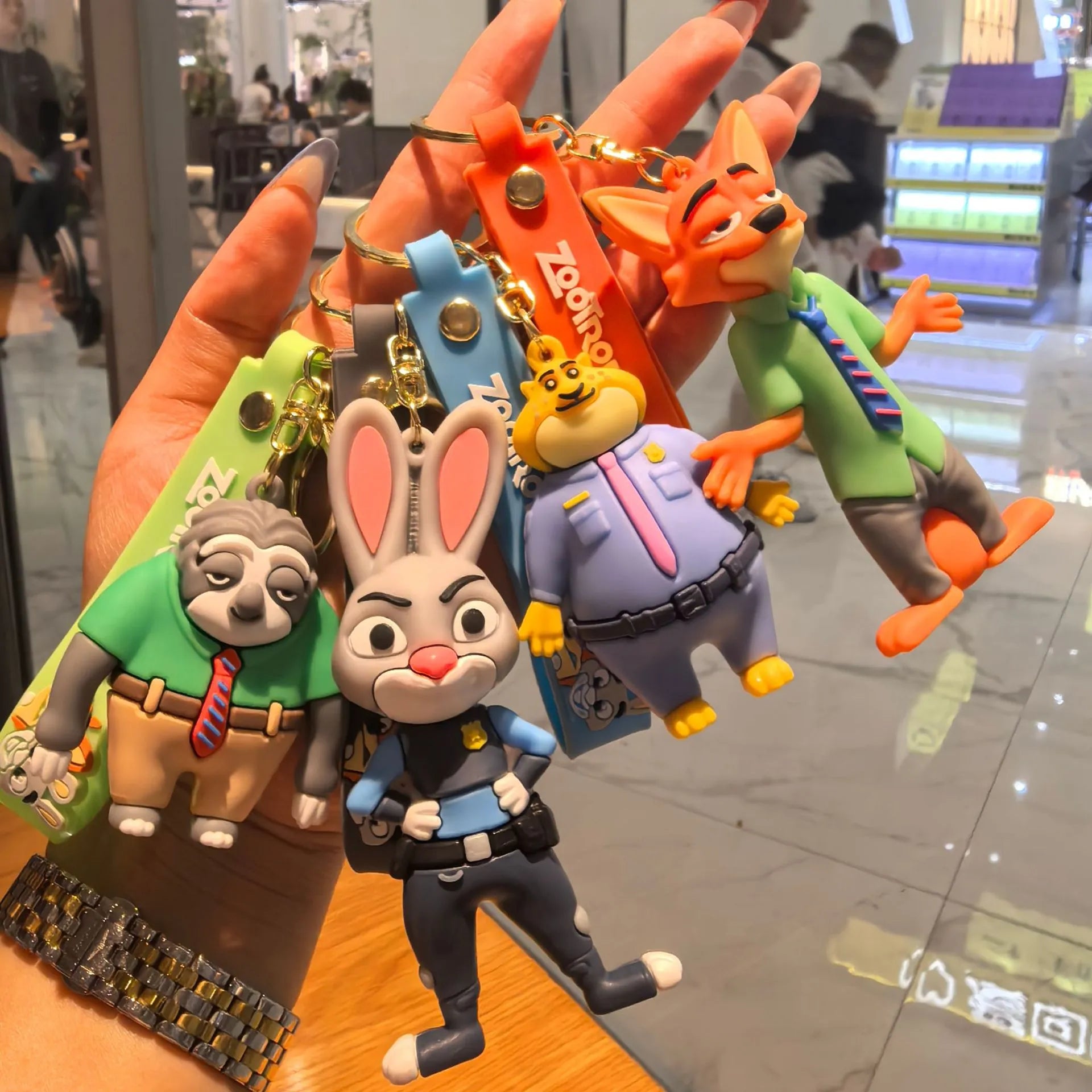 Zootopia 2 Character Lanyard Strap 3D Keychain