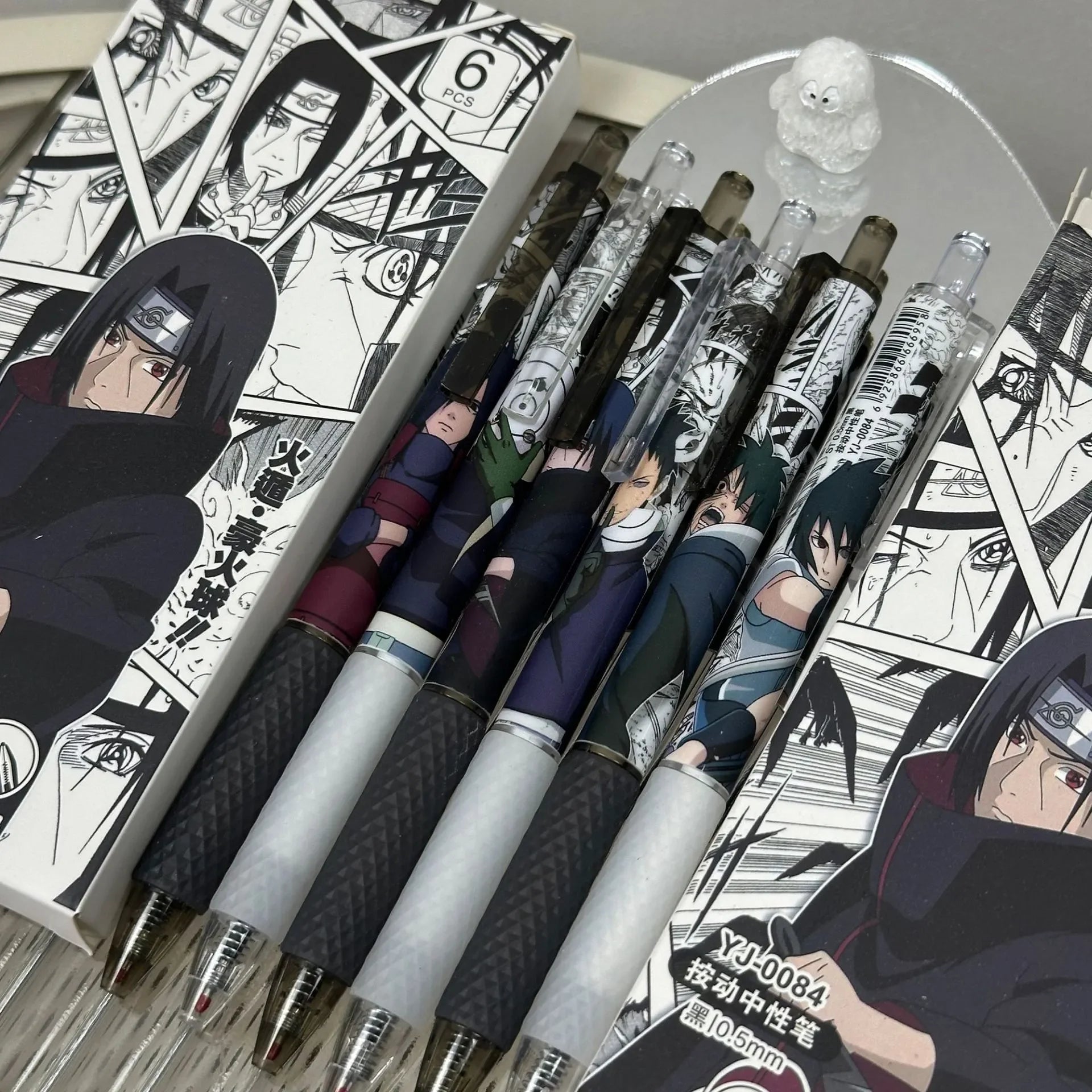 Naruto Uchiha Legacy Gel Pen (Set of 6)