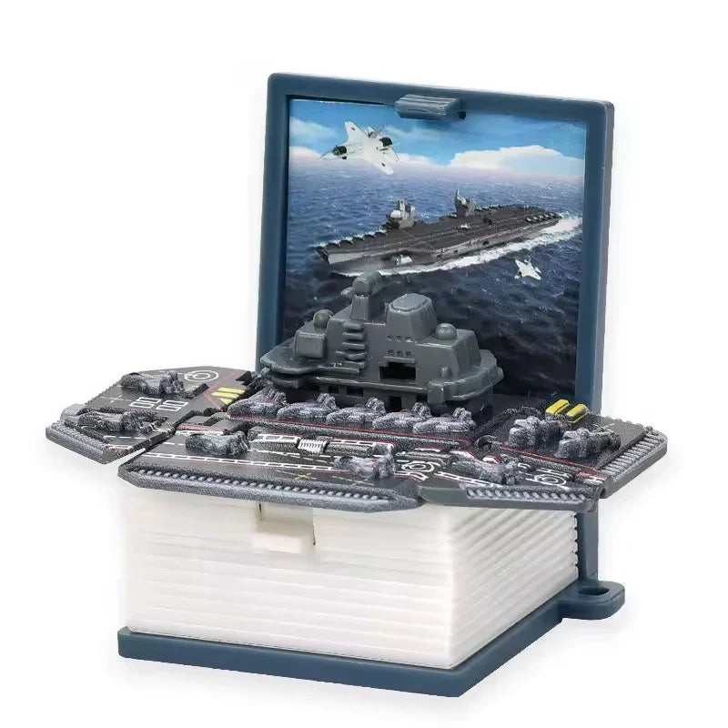 Pop-up Aircraft Carrier Folding Keychain