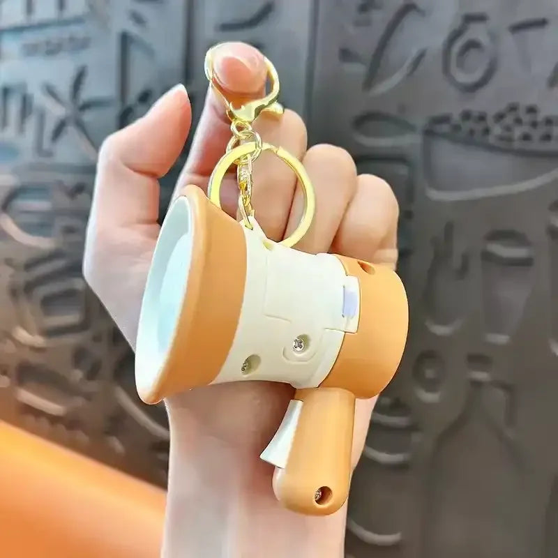 Play Voice Recording Trumpet Keychain