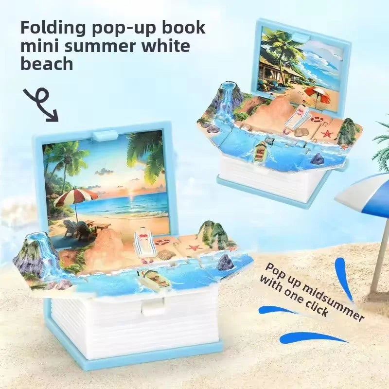 Pop-up Beach Paradise Folding Keychain