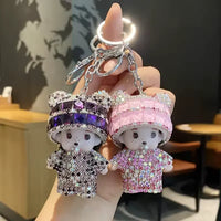 Monchhichi Luxury Sparkling Stones Keychain
