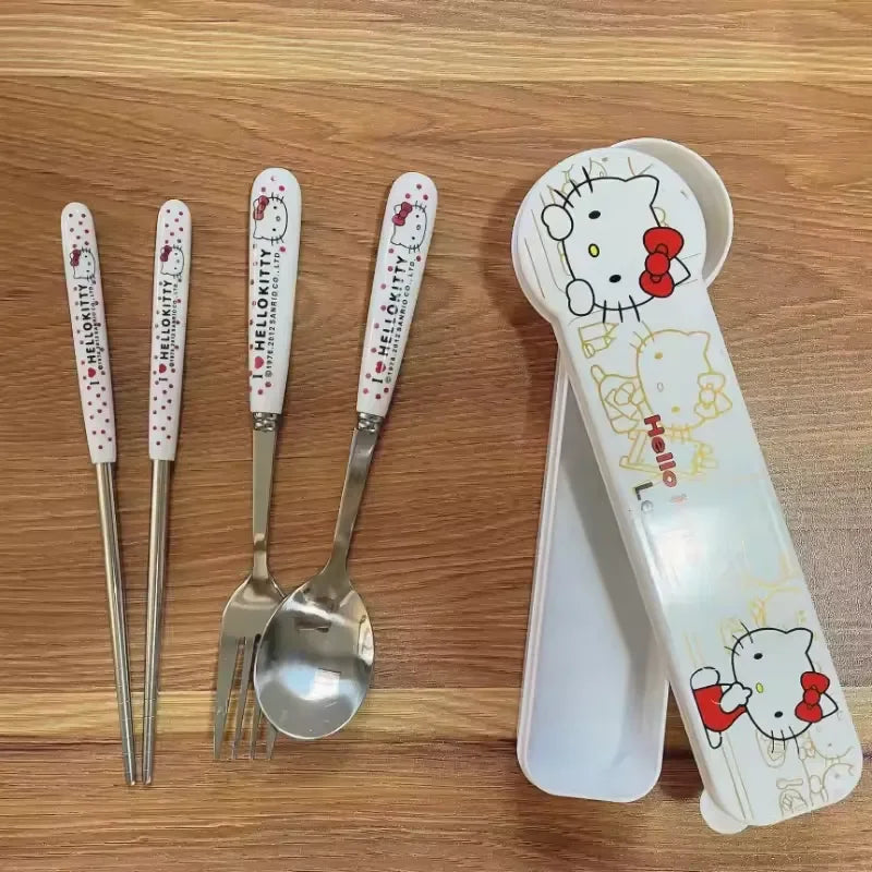 Hello KT Mealtime Magic Cutlery Set