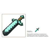 Minekraft Diamond Sword UV Umbrella