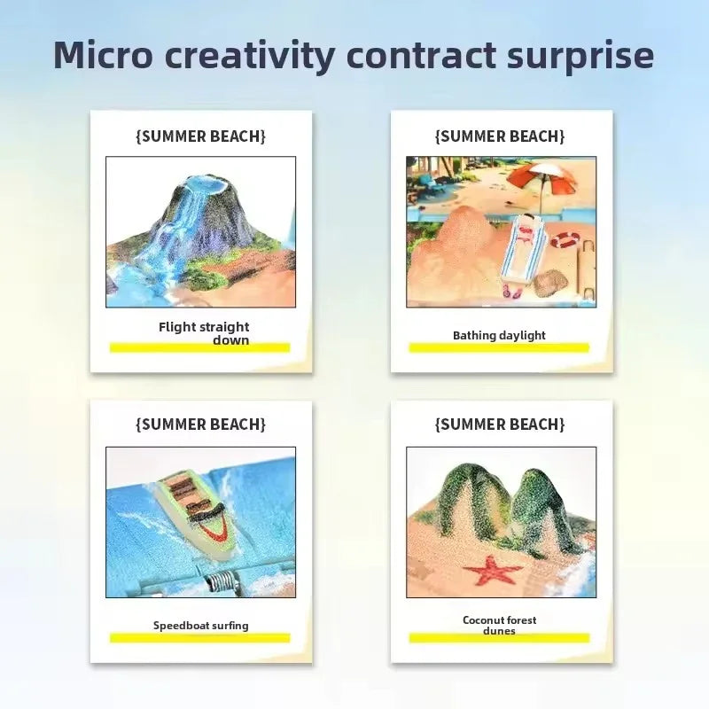 Pop-up Beach Paradise Folding Keychain