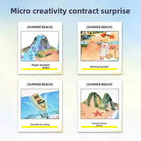 Pop-up Beach Paradise Folding Keychain