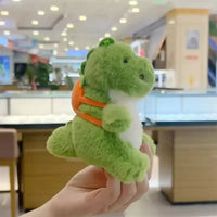 Dinosaur Fruit Bag Plush Keychain