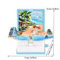 Pop-up Beach Paradise Folding Keychain