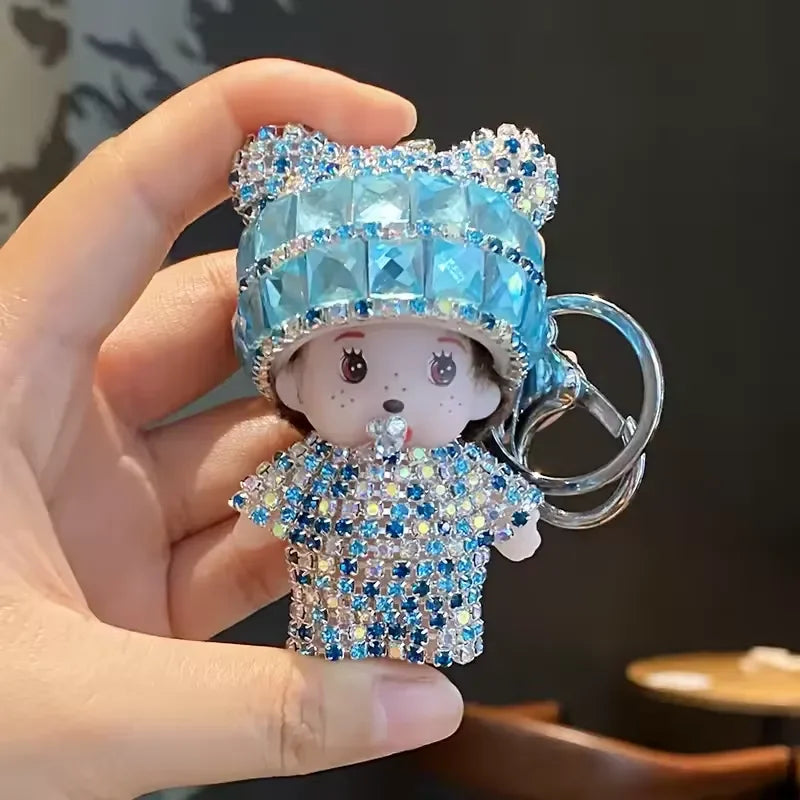 Monchhichi Luxury Sparkling Stones Keychain
